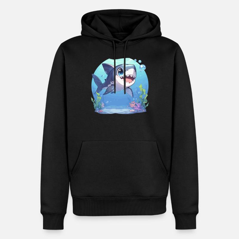 Requins Requin - Sweat à capuche Premium bio Homme - noir