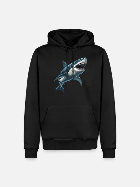 Requins Requin - Sweat à capuche Premium bio Homme - noir