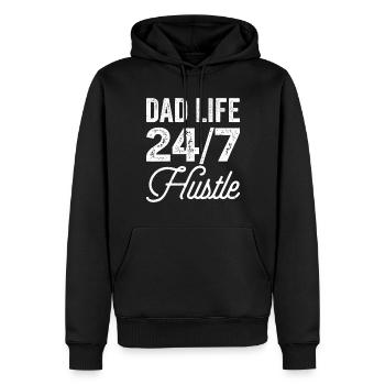 Geschenke Zum Vatertag Für Papa - Männer Premium Bio Hoodie - Schwarz - Vorne - Nico (187cm)