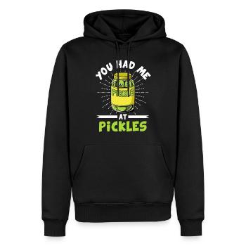 Gewürzgurke Essiggurke - Männer Premium Bio Hoodie - Schwarz - Vorne - Nico (187cm)