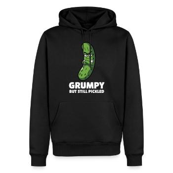 Gewürzgurke Essiggurke - Männer Premium Bio Hoodie - Schwarz - Vorne - Nico (187cm)