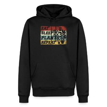 Plant Lover Gardening Monstera - Männer Premium Bio Hoodie - Schwarz - Vorne - Nico (187cm)