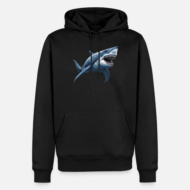 Requins Requin - Sweat à capuche Premium bio Homme - noir