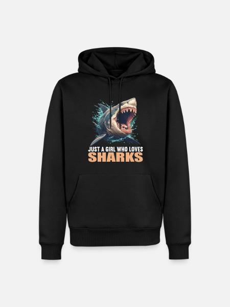Requins Requin - Sweat à capuche Premium bio Homme - noir
