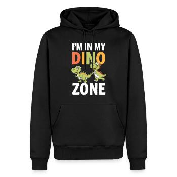 Décorations de fête de dinosaures - Sweat à capuche Premium bio Homme - noir - Devant - Nico (187cm)