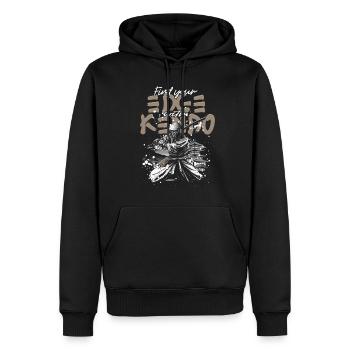 Kendo Japanische Kampfsportarten - Männer Premium Bio Hoodie - Schwarz - Vorne - Nico (187cm)