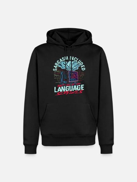 Computerlinguist - Männer Premium Bio Hoodie - Schwarz