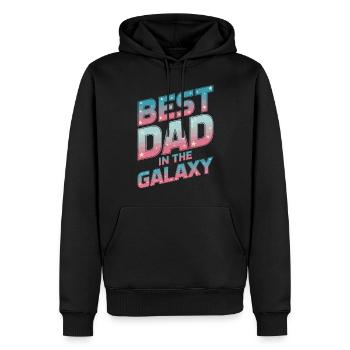 Geschenke Zum Vatertag Für Papa - Männer Premium Bio Hoodie - Schwarz - Vorne - Nico (187cm)