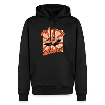 Rollerskater My Shoes Rollschuh Disco - Männer Premium Bio Hoodie - Schwarz - Vorne - Nico (187cm)