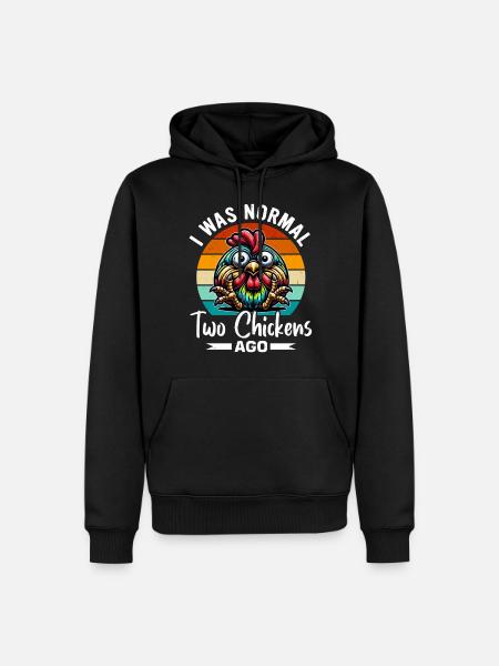 Chicken Chickens - Men’s Premium Organic Hoodie - black