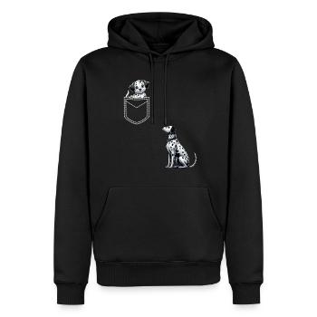 Dalmatiner Hunde Liebhaber Hundebesitzer - Männer Premium Bio Hoodie - Schwarz - Vorne - Nico (187cm)