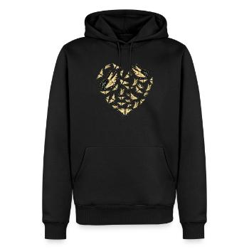 Les machaons tigrés sont les meilleurs pour les filles - Sweat à capuche Premium bio Homme - noir - Devant - Nico (187cm)