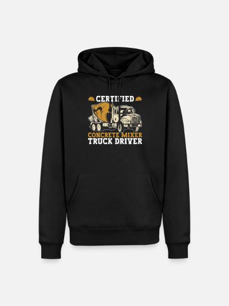 Concrete mixer - Men’s Premium Organic Hoodie - black