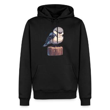 Spottdrosseln Spottdrossel - Männer Premium Bio Hoodie - Schwarz - Vorne - Nico (187cm)