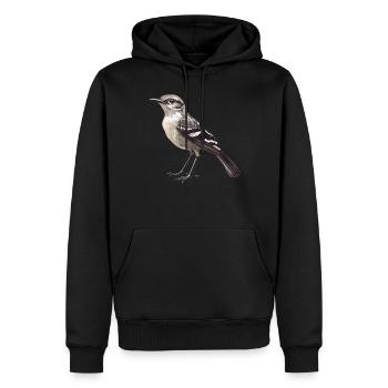 Spottdrosseln Spottdrossel - Männer Premium Bio Hoodie - Schwarz - Vorne - Nico (187cm)