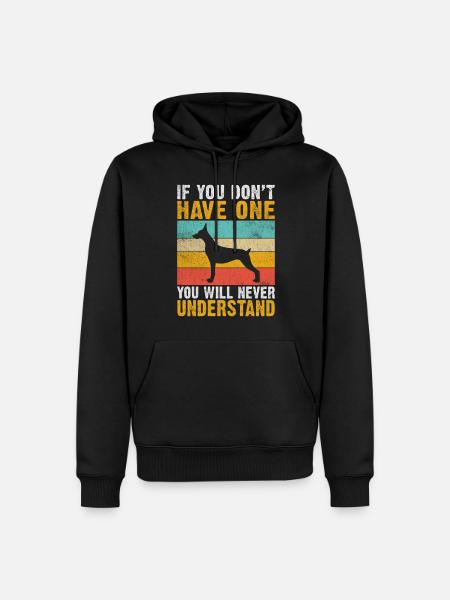 Cadeaux Doberman - Sweat à capuche Premium bio Homme - noir