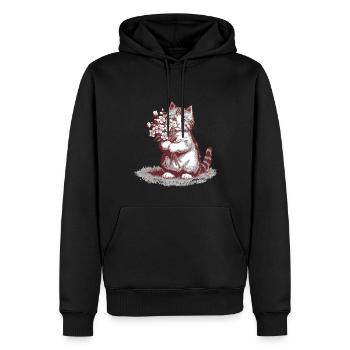 Rage Consumes Me Cat - Männer Premium Bio Hoodie - Schwarz - Vorne - Nico (187cm)