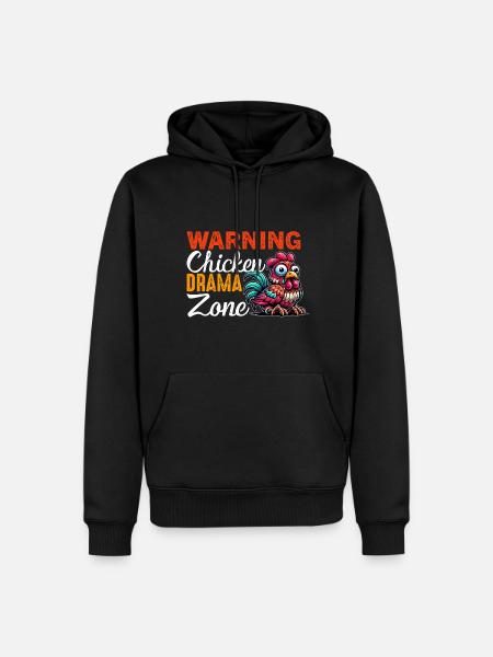 Chicken Chickens - Men’s Premium Organic Hoodie - black