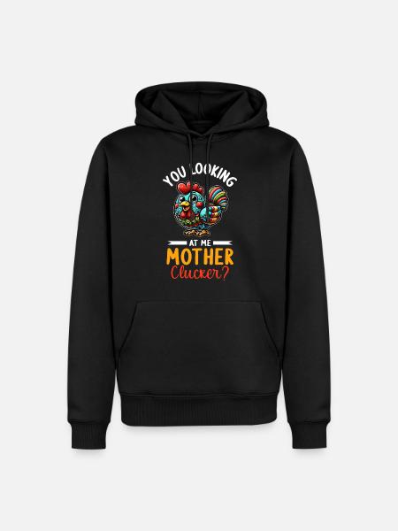 Chicken Chickens - Men’s Premium Organic Hoodie - black