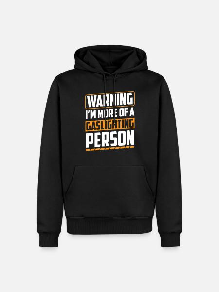 Echtes Professionelles Gaslighting - Männer Premium Bio Hoodie - Schwarz