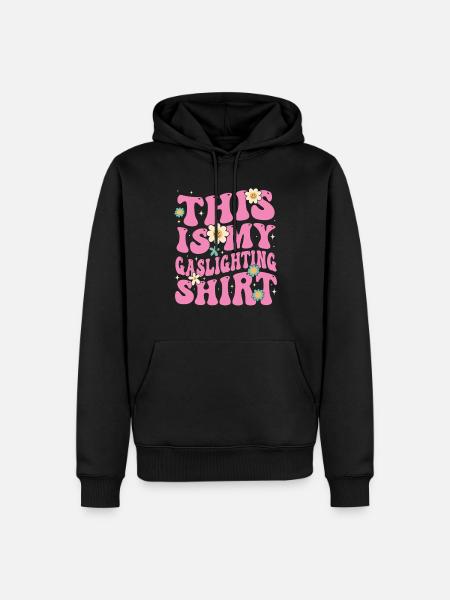 Echtes Professionelles Gaslighting - Männer Premium Bio Hoodie - Schwarz