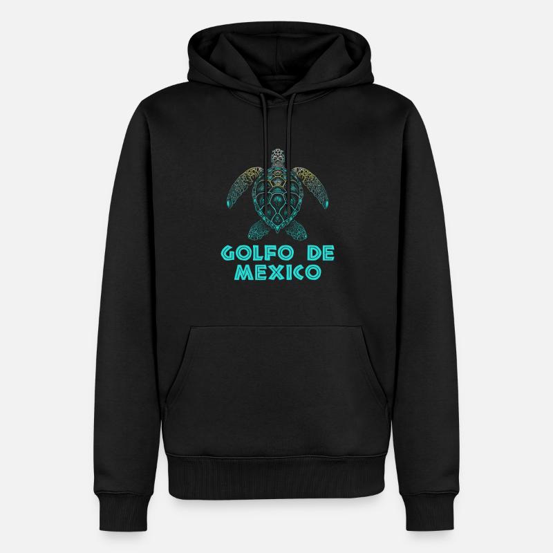 golfo de mexico - Männer Premium Bio Hoodie - Schwarz