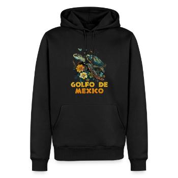 golfo de mexico - Männer Premium Bio Hoodie - Schwarz - Vorne - Nico (187cm)
