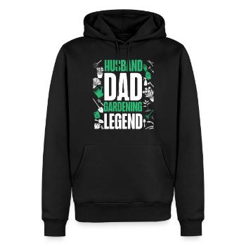Plant Lover Gardening Dad Husband - Männer Premium Bio Hoodie - Schwarz - Vorne - Nico (187cm)