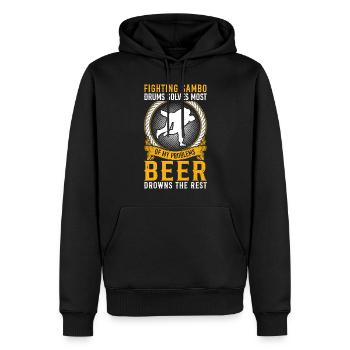 Sambo Quotes Sambo Wrestler Funny Sambo fighter - Männer Premium Bio Hoodie - Schwarz - Vorne - Nico (187cm)