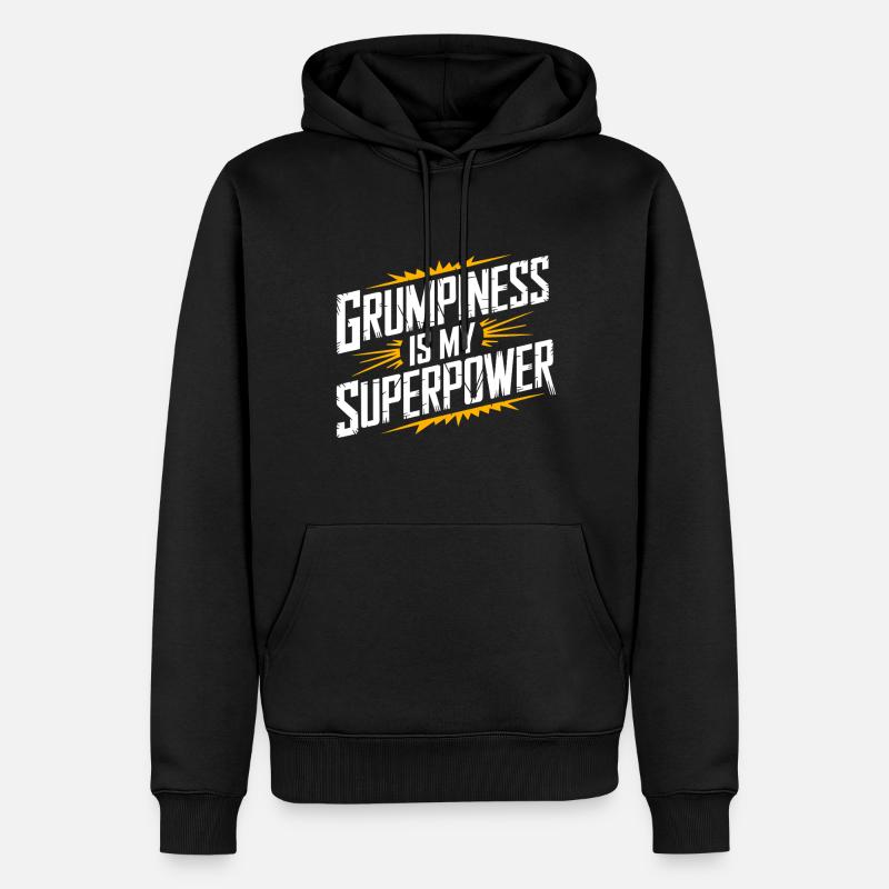 Grumpy Old Man Grumpy - Men’s Premium Organic Hoodie - black