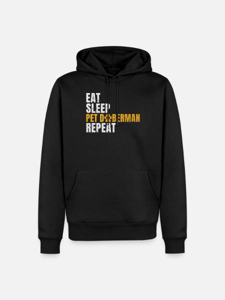 Doberman Gifts - Männer Premium Bio Hoodie - Schwarz