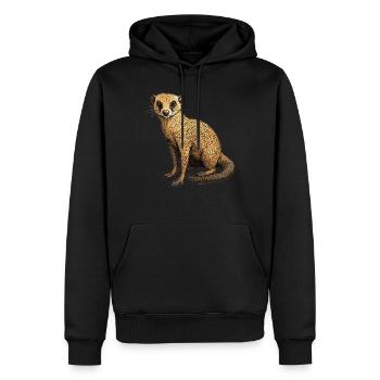 Mungos Mungo - Männer Premium Bio Hoodie - Schwarz - Vorne - Nico (187cm)