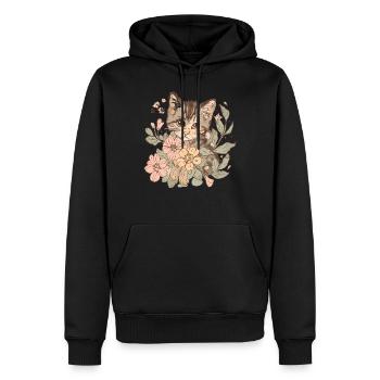 Cat Rage Consumes Me Humor Meme - Männer Premium Bio Hoodie - Schwarz - Vorne - Nico (187cm)