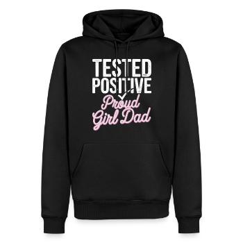 Geschenke Zum Vatertag Für Papa - Männer Premium Bio Hoodie - Schwarz - Vorne - Nico (187cm)