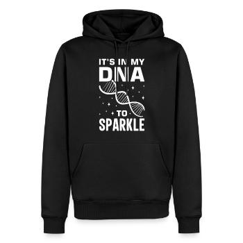 Test ADN génétique Crispr Microbiology - Sweat à capuche Premium bio Homme - noir - Devant - Nico (187cm)