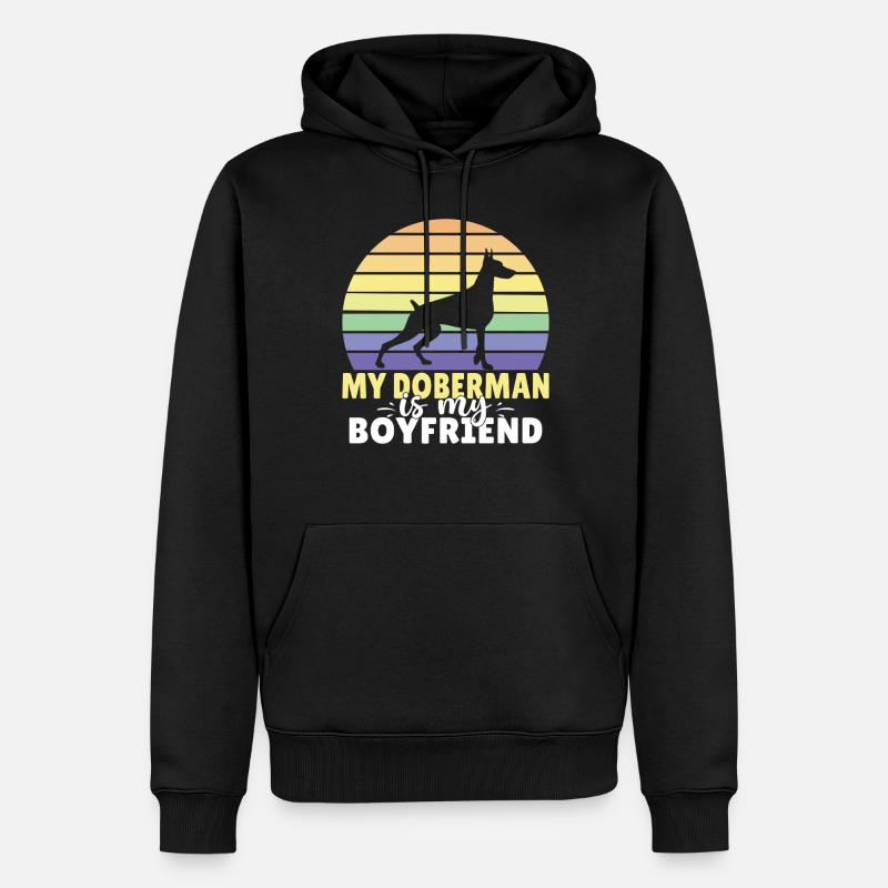Cadeaux Doberman - Sweat à capuche Premium bio Homme - noir