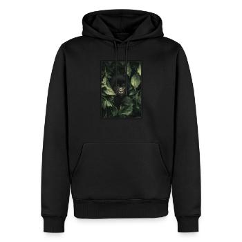 Berggorillas Berggorilla - Männer Premium Bio Hoodie - Schwarz - Vorne - Nico (187cm)