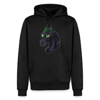 Ich Liebe Meinen Percheron An Die Scheune Und - Männer Premium Bio Hoodie - Schwarz - Vorne - Nico (187cm)