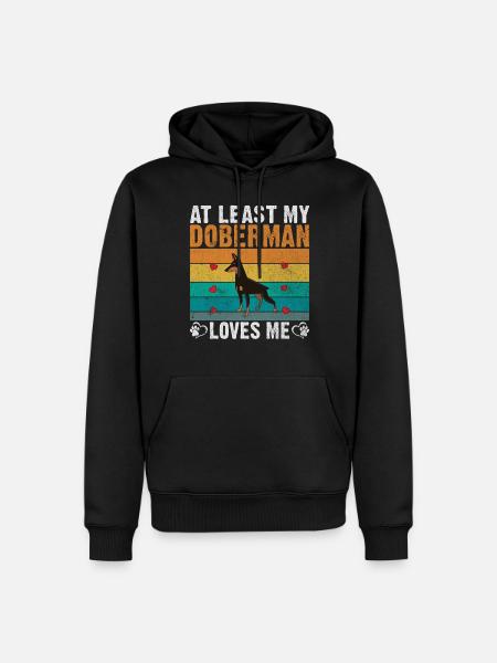 Cadeaux Doberman - Sweat à capuche Premium bio Homme - noir