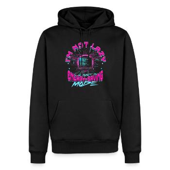 Informaticien théoricien - Sweat à capuche Premium bio Homme - noir - Devant - Nico (187cm)