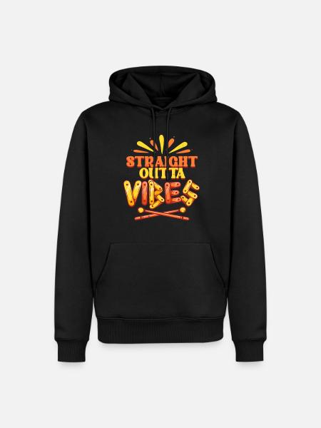 Vibraphone Marimba - Sweat à capuche Premium bio Homme - noir