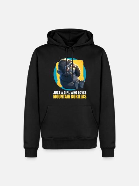 Berggorillas Berggorilla - Männer Premium Bio Hoodie - Schwarz