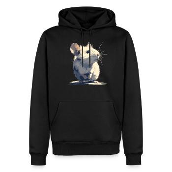 Mäuse Maus - Männer Premium Bio Hoodie - Schwarz - Vorne - Nico (187cm)