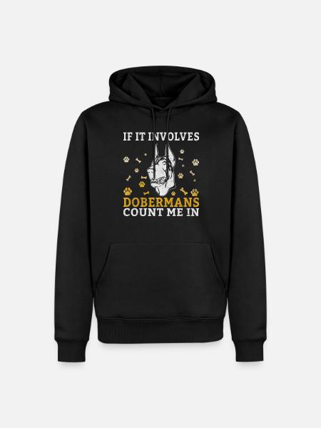 Doberman Gifts - Männer Premium Bio Hoodie - Schwarz