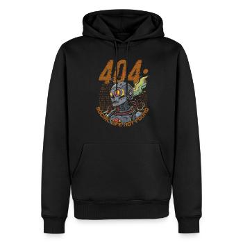 Informatiker Social Life Not Found - Männer Premium Bio Hoodie - Schwarz - Vorne - Nico (187cm)