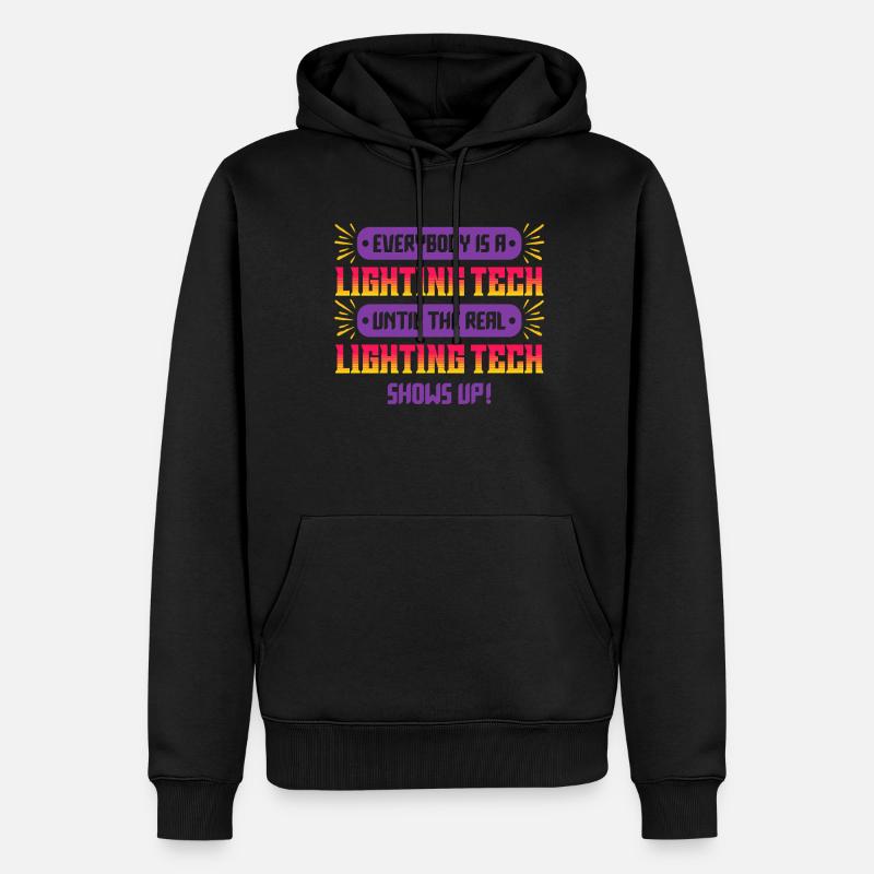 Lichttechniker Beleuchtungstechniker - Männer Premium Bio Hoodie - Schwarz