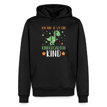 Enfants Maternelle Enfant Arc-en-ciel Fille - Sweat à capuche Premium bio Homme - noir - Devant - Nico (187cm)