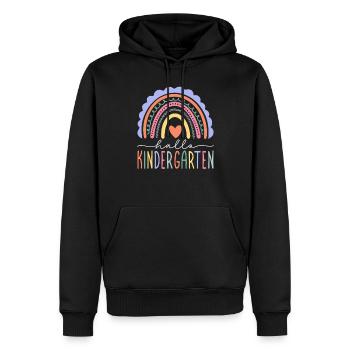 Hello Kindergarten Kindergarten Child Girl - Men’s Premium Organic Hoodie - black - Front - Nico (187cm)