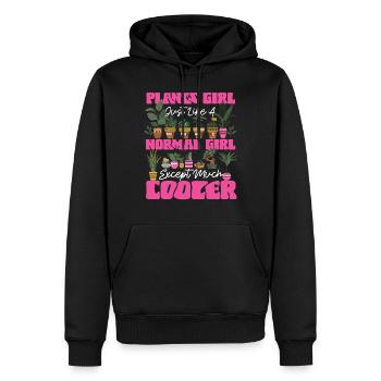 Plant Lover Gardening Girl Plant - Männer Premium Bio Hoodie - Schwarz - Vorne - Nico (187cm)