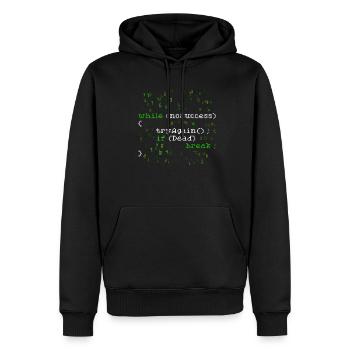 Informatiker Theoretical Computer Scientist - Men’s Premium Organic Hoodie - black - Front - Nico (187cm)